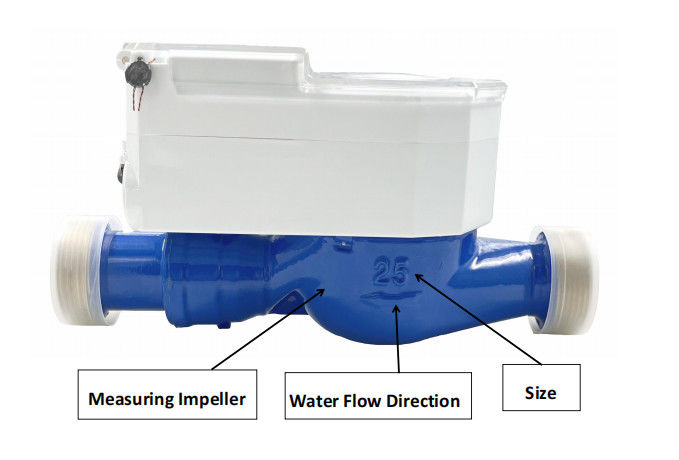 고도로 통합된 IOT 스마트 수도 미터 M-BUS/RS-485 통신 포트로 효율적인 물 사용량 모니터링