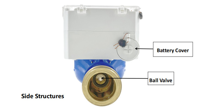 NB-IOT 스마트 워터 미터와 함께 물 측정 0.1-90C 물 온도 4-M16/8-M16/8-M16/8-M16/8-M20 연결 볼트