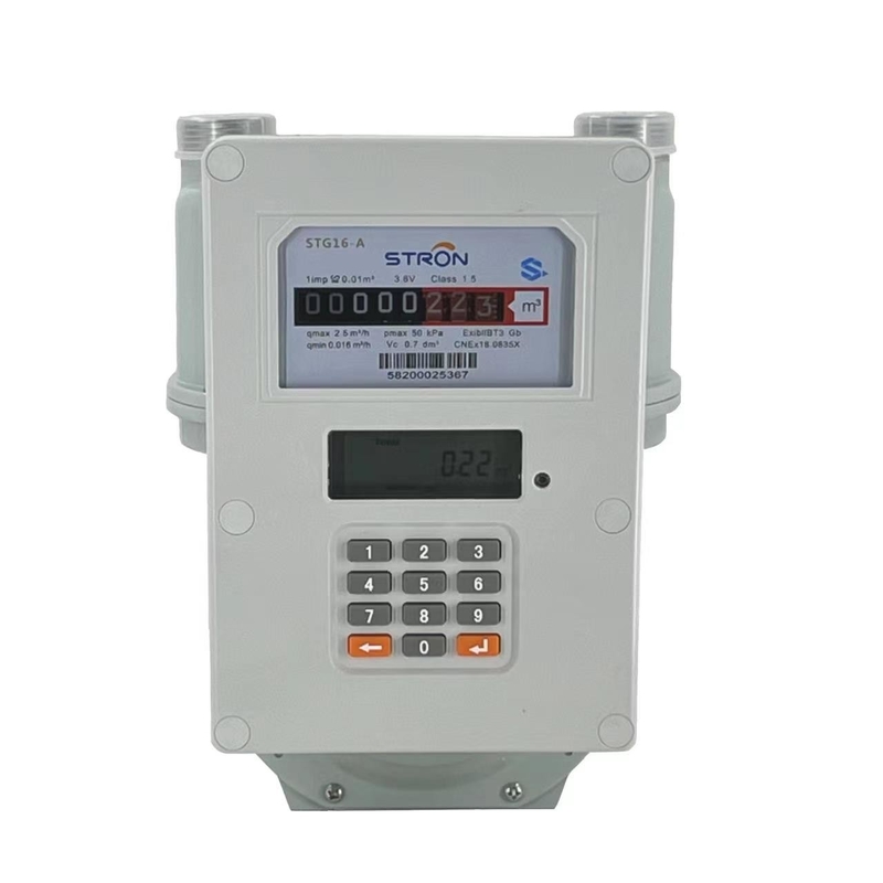 G1.6/G2.5/G4 LORA 통신 LPG 국내 STS 스마트 전자 선불 가스 미터