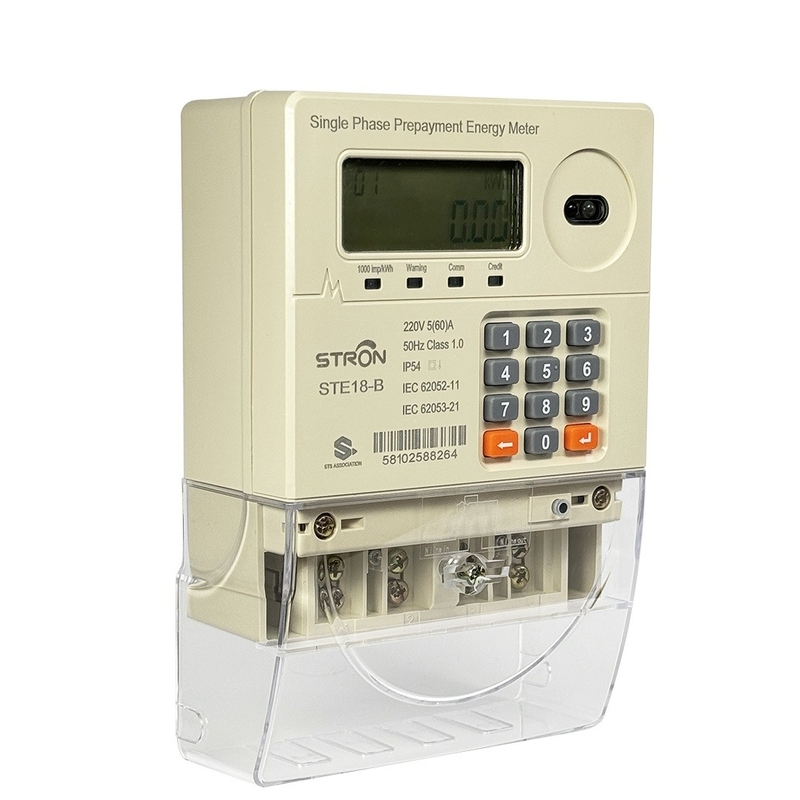 230V 60A STS 20 디지털 토큰 재충전 선불 태양계 단전기계