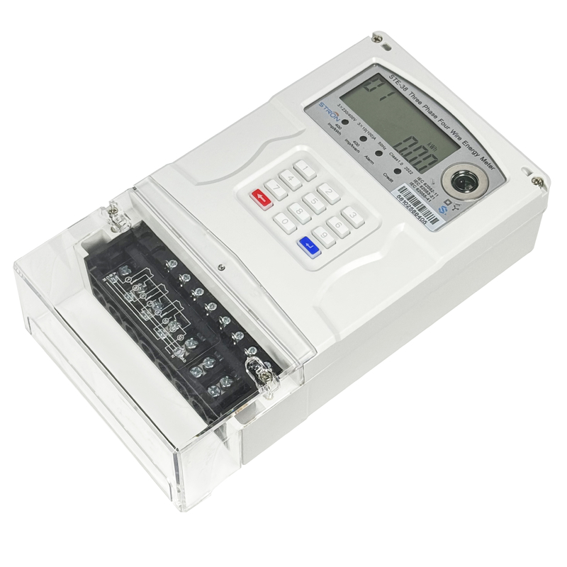 반응성 클래스 2.0 스마트 선불 전기 계량기, 10A 기본 전류 및 400imp/kWh 유효 전력 상수