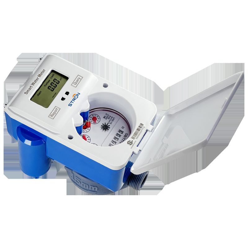 신용 잔액 및 LORA RF 통신 옵션을 갖춘 10년 이상 데이터 저장 기간 스마트 수도 미터