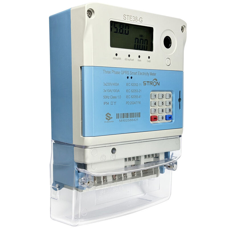 STS 스마트 GPRS 3단계 선불 전력계 CIU 안전 요금 토큰 LCD 디스플레이 설치가 쉬워 정확도 1급