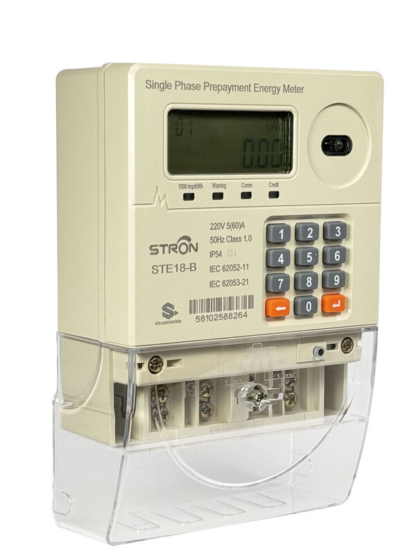 핫 셀링 STS 단상 M-PESA 키패드 스마트 선불 전기 계량기 (LCD 디스플레이, 1.0급 정확도, 판매 시스템 포함)