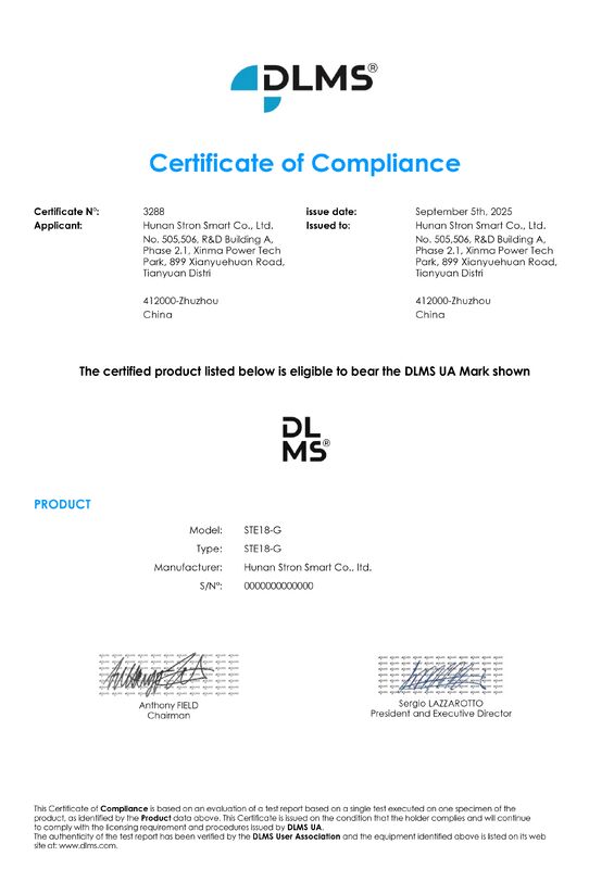 무선 플러그인 모듈 STS 동남아시아 사전 지불 미터: DLMS 프로토콜 및 자동 끄기 및 원격 제어