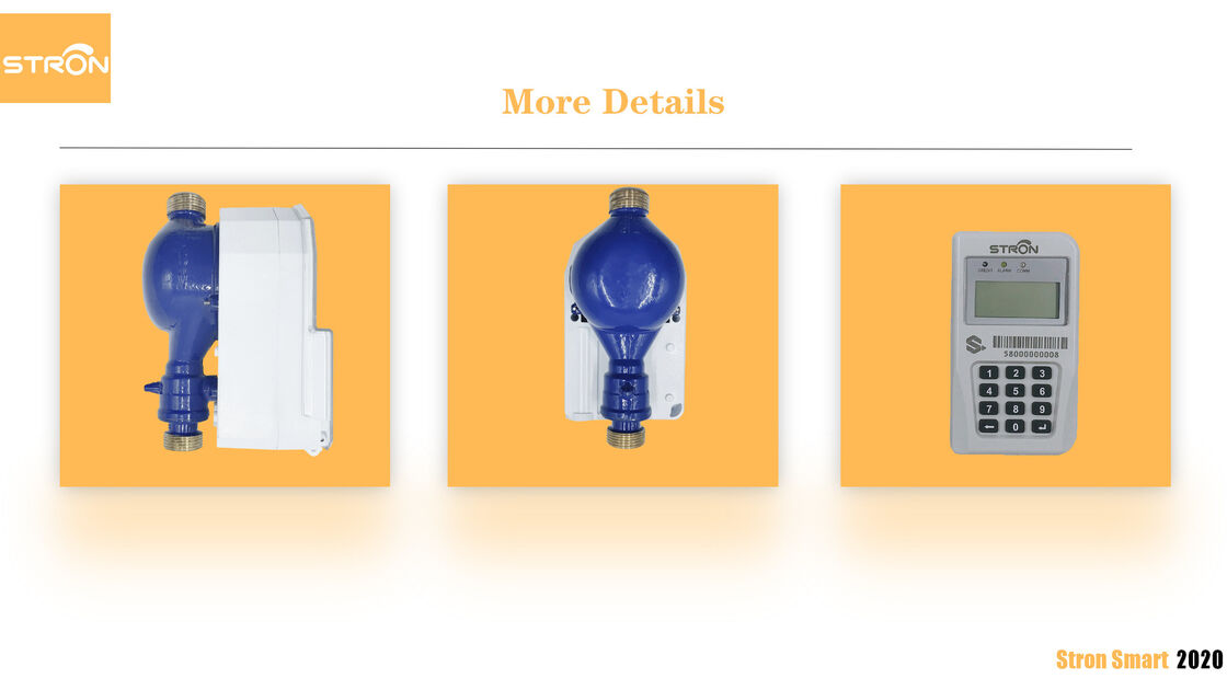 STS 통합 키보드 스마트 워터 미터 IP68 보호 및 정확한 물 흐름 측정을 위한 DN15 크기