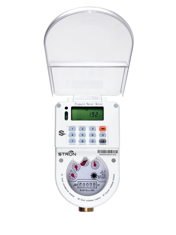 STS Prepaid Keypad Smart Water Meter DN15/DN20/DN25 with Auto Cutoff and IP68 Waterproof for Residential Use