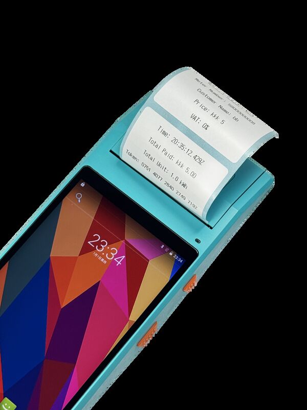 모바일 판매 단위로 문에서 문으로 충전 휴대용 터미널 충전 안드로이드 9.0 휴대용 결제 터미널 - 빠른 충전 작업을 위한 사용자 친화적 인 인터페이스