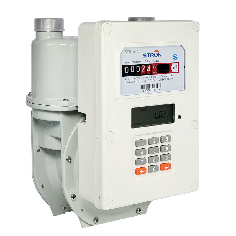 Wireless Communication Protocol Prepaid Gas Meter Featuring RF Connection Type Suitable For Temperature Range Minus 30 To 60 Degrees Celsius