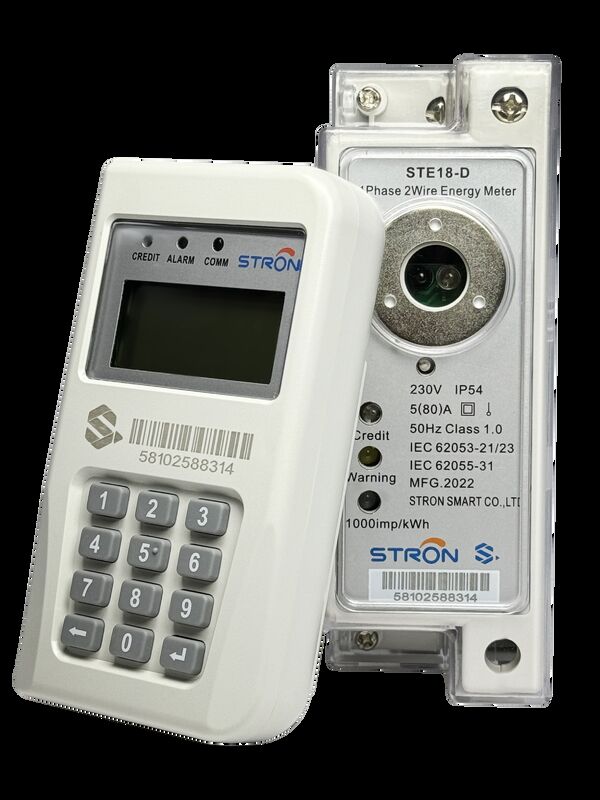 키보드 입력 방식 스마트 선불 전력 계측기 1급 정확성 및 IP54 침입 보호 기능을 갖춘 전력 모니터링에 적합