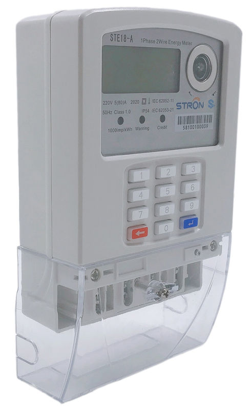 LORA-RF 사용자 인터페이스 단위와 단일 상 STS 순응하는 갈라진 키패드 선급 지적 전력 계량기