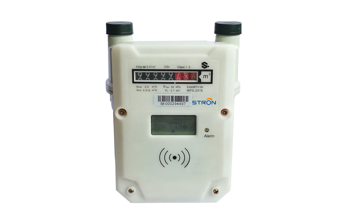 LORA-RF 유닛으로 읽는 집적회로 카드 IP67 G2.5 4L 현명한 가스 계량기 원격