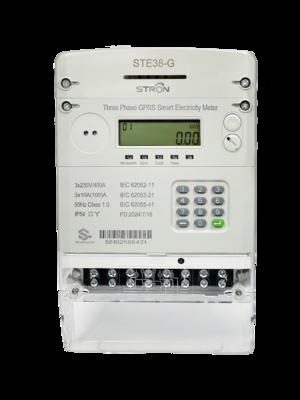 3*230V 공칭 전압 스마트 선불 전기 미터, 2G 및 4G 네트워크 호환성, 유선 및 무선 통신 옵션