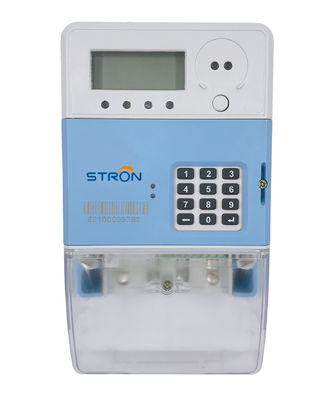 60HZ 8kV 단일 상 현명한 선불한 전기 계량기 STS 표준