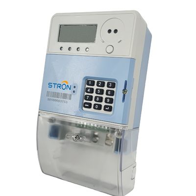 단일 상 RS232 900MHz 현명한 선불한 전기 계량기 방수